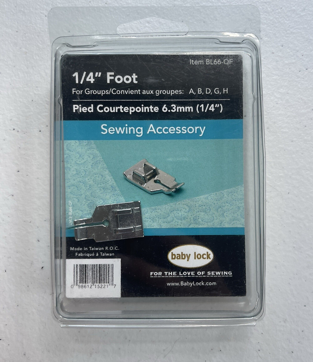 BABY LOCK PATCHWORK/QUARTER INCH FOOT SEWING MACHINE ACCESSORY - BL66-OF